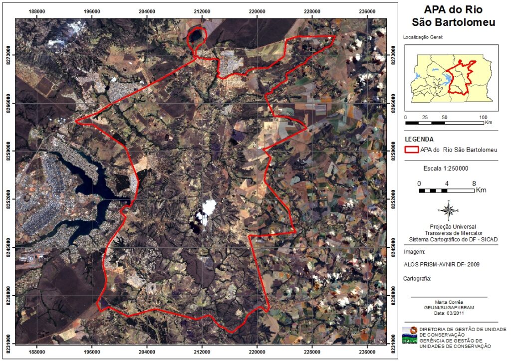 Mapa Imagem APA do Rio São Bartolomeu